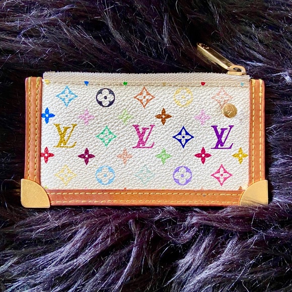 Louis Vuitton Accessories - Rare Louis Vuitton White Multicolor Coin Wallet